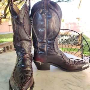 Men's Dan Post black cherry boots